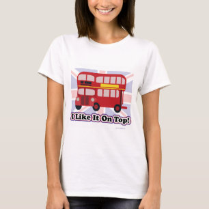 Top London Doble Decker Bus Personalizado Motto