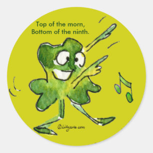 Top Of The Morn Irish Shamrock Pegatina