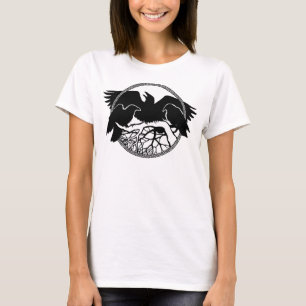Top Raven Crow Art Ladies Top