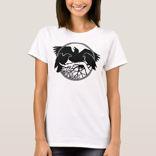 Top Raven Crow Art Ladies Top (Anverso)