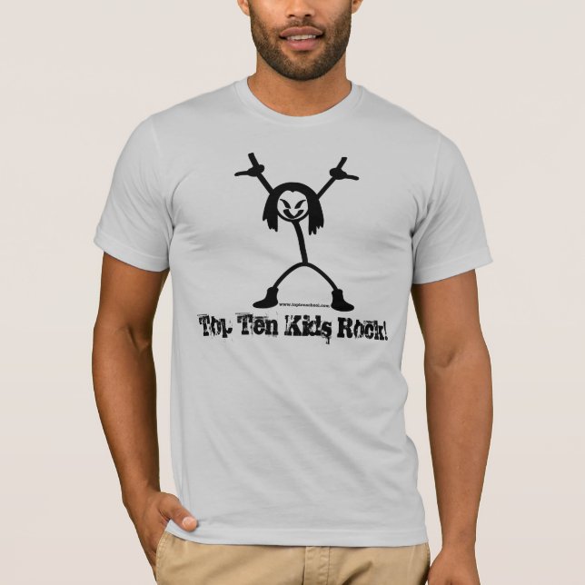 Top Ten Rocker Adulto Bella Canvas T-Shirt (Anverso)