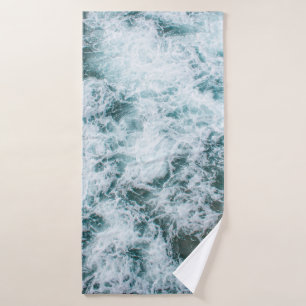 Top view of ocean waves