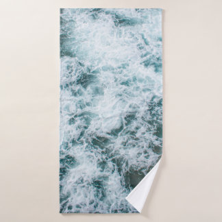 Top view of ocean waves