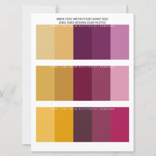 Topaz Amethyst Ruby Jewel Tone Colores Bodas