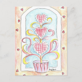 Topiary de la tarjeta del día de San Valentín