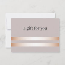 Topo | Tarjeta de regalo Rosa Gold Elegant
