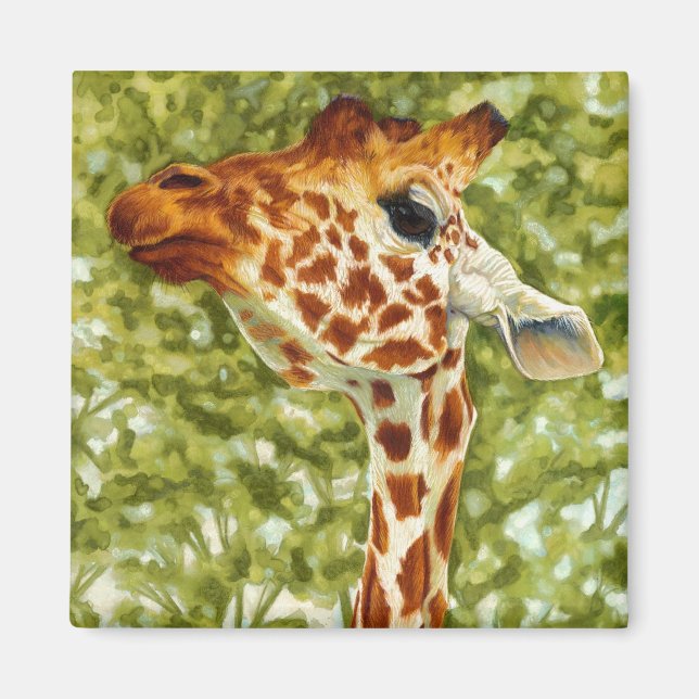 Topper de árbol - imán de jirafa (Frente)