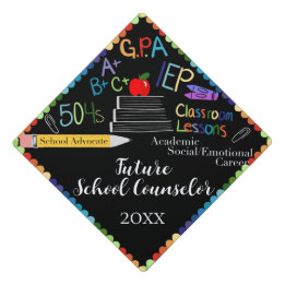 Topper del Cap de graduación del consejero escolar