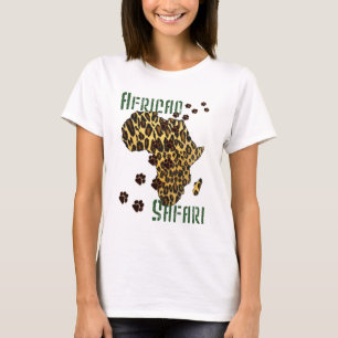 Tops africanos del verano del estampado leopardo