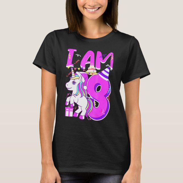 Tops de Cumpleaños Lindos para Niñas de 8 Años de  (Anverso)