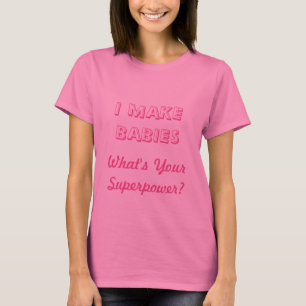 Tops de maternidad rosados lindos para mujeres emb