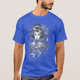 Tops Demonos de estilo Tattoo de Samurai Geisha (2