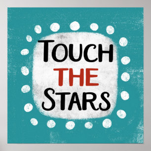 Toque El Arte De Pared Poster De Las Estrellas