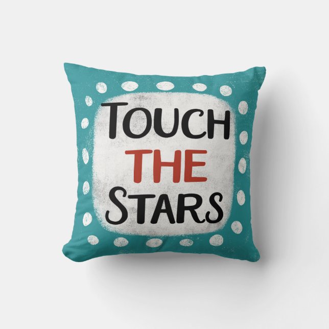 Toque El Cojín decorativo De Las Estrellas (Anverso)