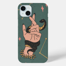 Toque venenoso: Funda de diseño de mano de serpien
