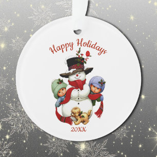 Toques de Navidades con adorno acrílico de hombre