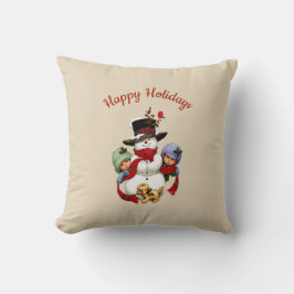 Toques de Navidades con almohada de muñeco de niev