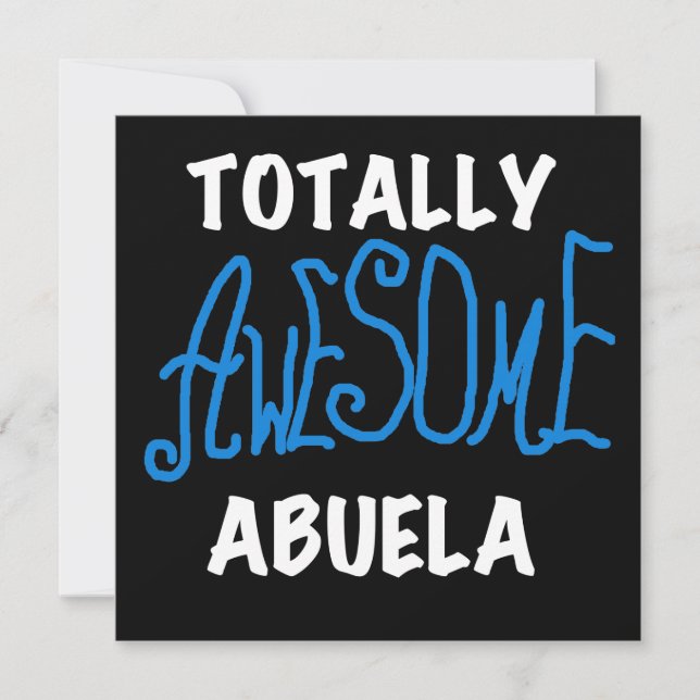 Toques y regalos azul de Abuela totalmente asombro (Anverso)