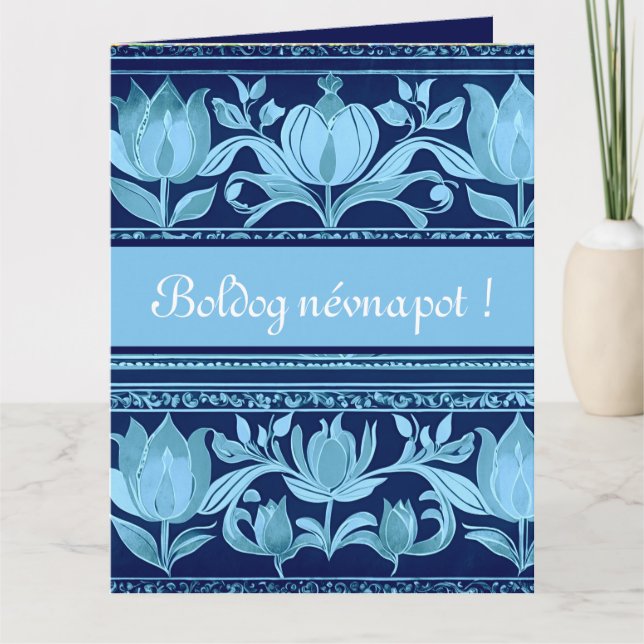 torácico de tulipán - día de nombre - Tarjeta (Anverso)