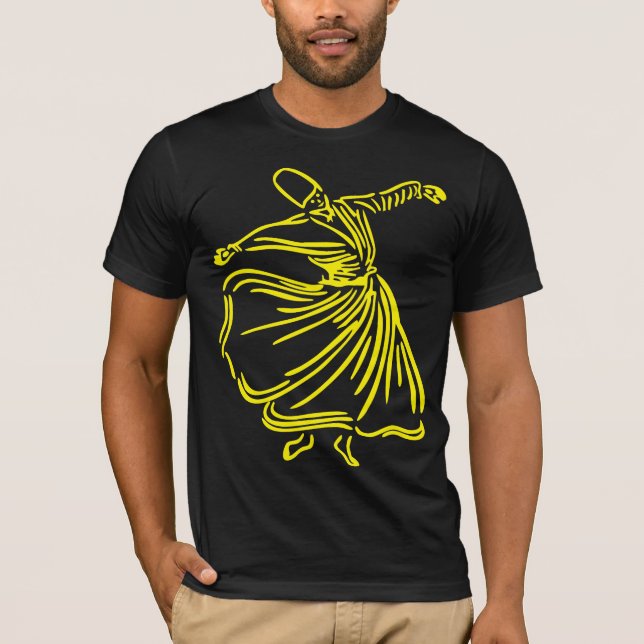 torbellino derriba camiseta sufi darwis rumi (Anverso)