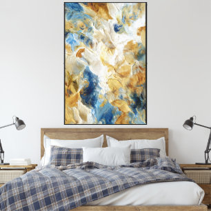 Torbellino y brillo: Arte abstracto de textura azu