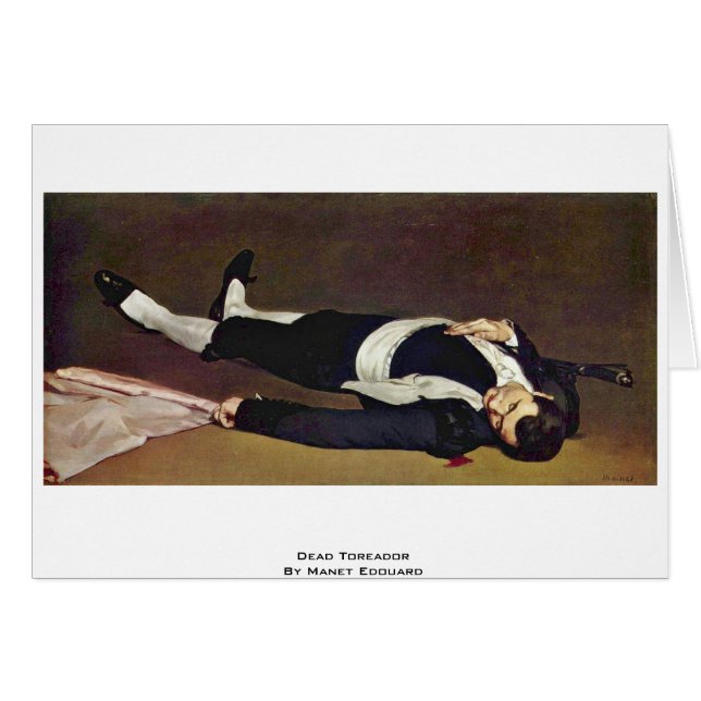 Toreador muerto de Manet Eduardo (Anverso (Horizontal))