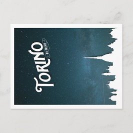 Torino de noche - postal