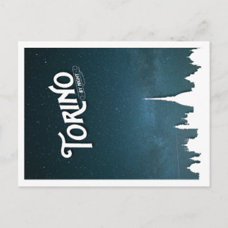 Torino de noche - postal