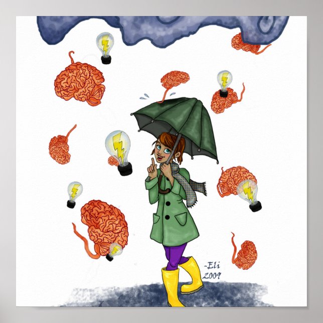 ¡Tormenta cerebral! Póster (Frente)
