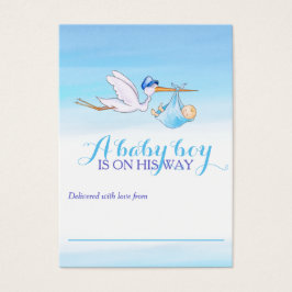 Tormenta con tarjetas de visualización de ducha az