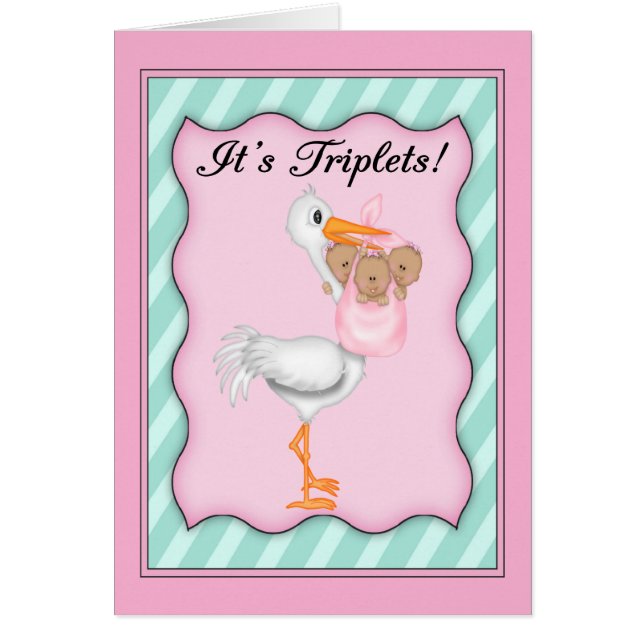 Tormenta con trillizos de Chicas afroamericanos (Frente)