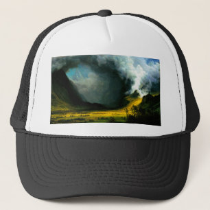 Tormenta de Albert Bierstadt en el gorra de las