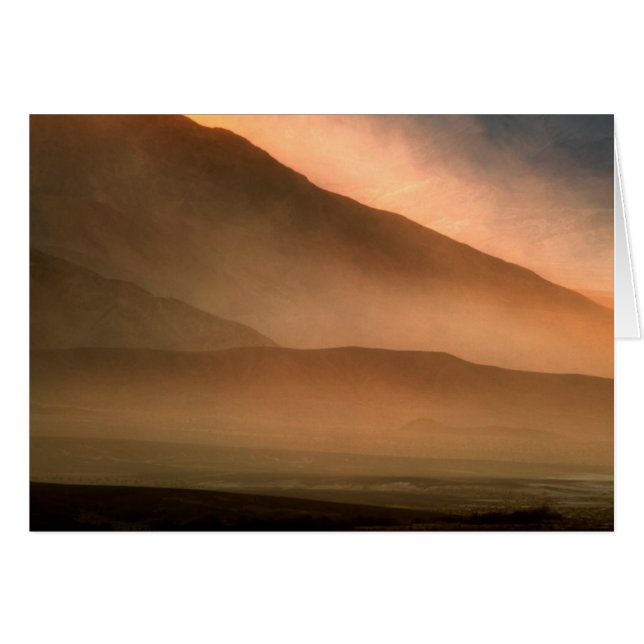 Tormenta de arena en las dunas de arena de Mesquit (Anverso (Horizontal))