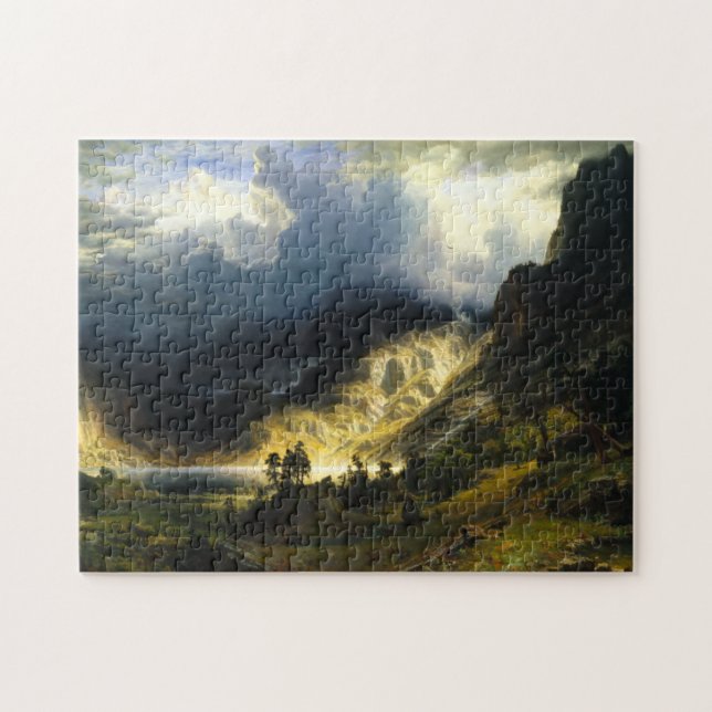 Tormenta de Bierstadt en el rompecabezas de las (Horizontal)