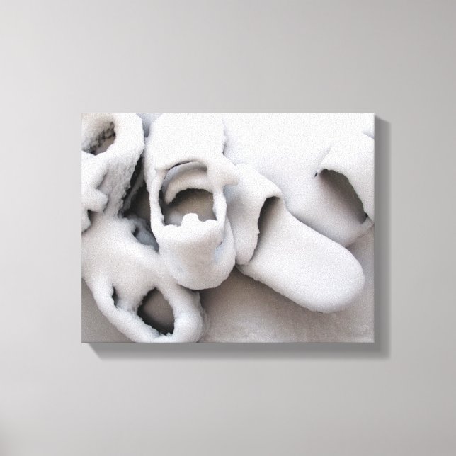 Tormenta de nieve, Boston, Impresión de lienzo 11x (Anverso)