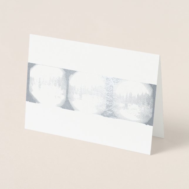 Tormenta de nieve en la montaña Sierra - Tarjeta d (Anverso)