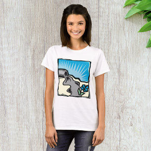 Tormenta de tuberías de agua camiseta para mujeres