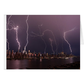 Tormenta eléctrica sobre Manhattan, NYC