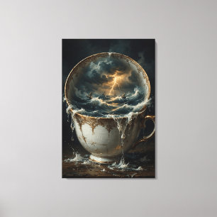 Tormenta En Una Taza De Té — Arte Surrealista De