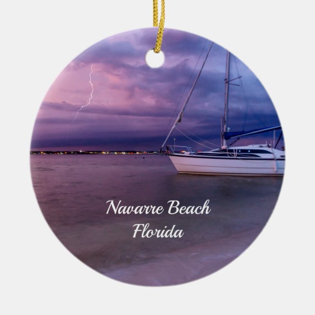 Tormenta llega a Navarra Ornamento Círculo De Flor (Frente)