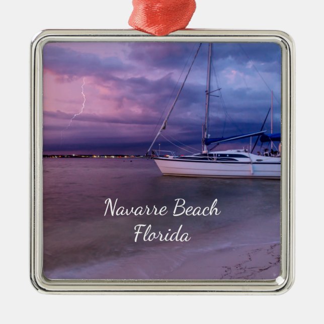 Tormenta llega al Ornamento Cuadrado Navarre Flori (Frente)