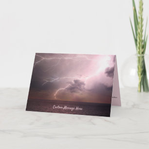Tormenta nocturna en Sea Lightning Note / Tarjeta