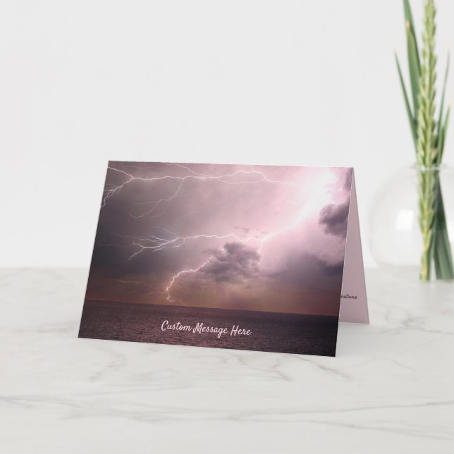 Tormenta nocturna en Sea Lightning Note / Tarjeta  (Anverso)