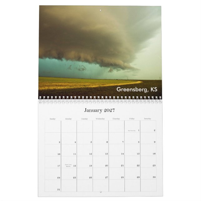 Tormenta que persigue el calendario 2010 (Jan 2027)