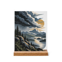 Tormenta que se desplaza hacia el este | Póster mo