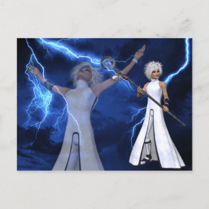 Tormenta relámpago - Postales de fantasía/anime