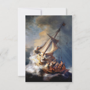 Tormenta Rembrandt sobre el lago de Galilea