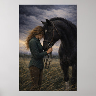 Tormenta Silenciosa   Arte de Caballo   Cartel