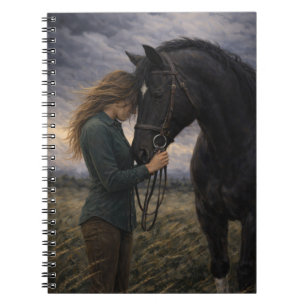Tormenta Silenciosa Arte de Caballo Cuaderno