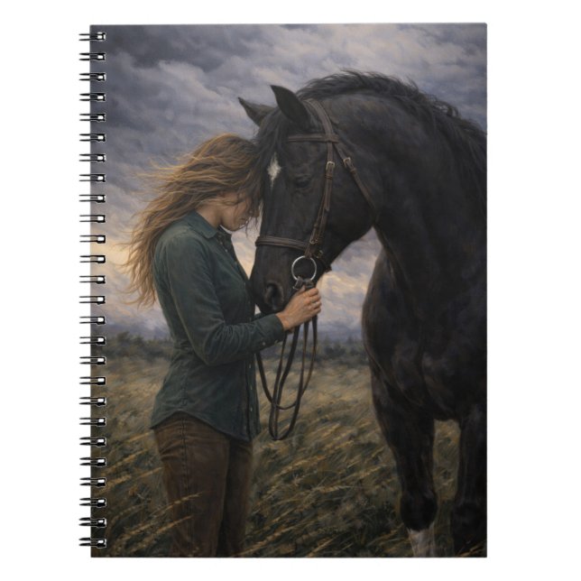 Tormenta Silenciosa | Arte de Caballo | Cuaderno (Frente)